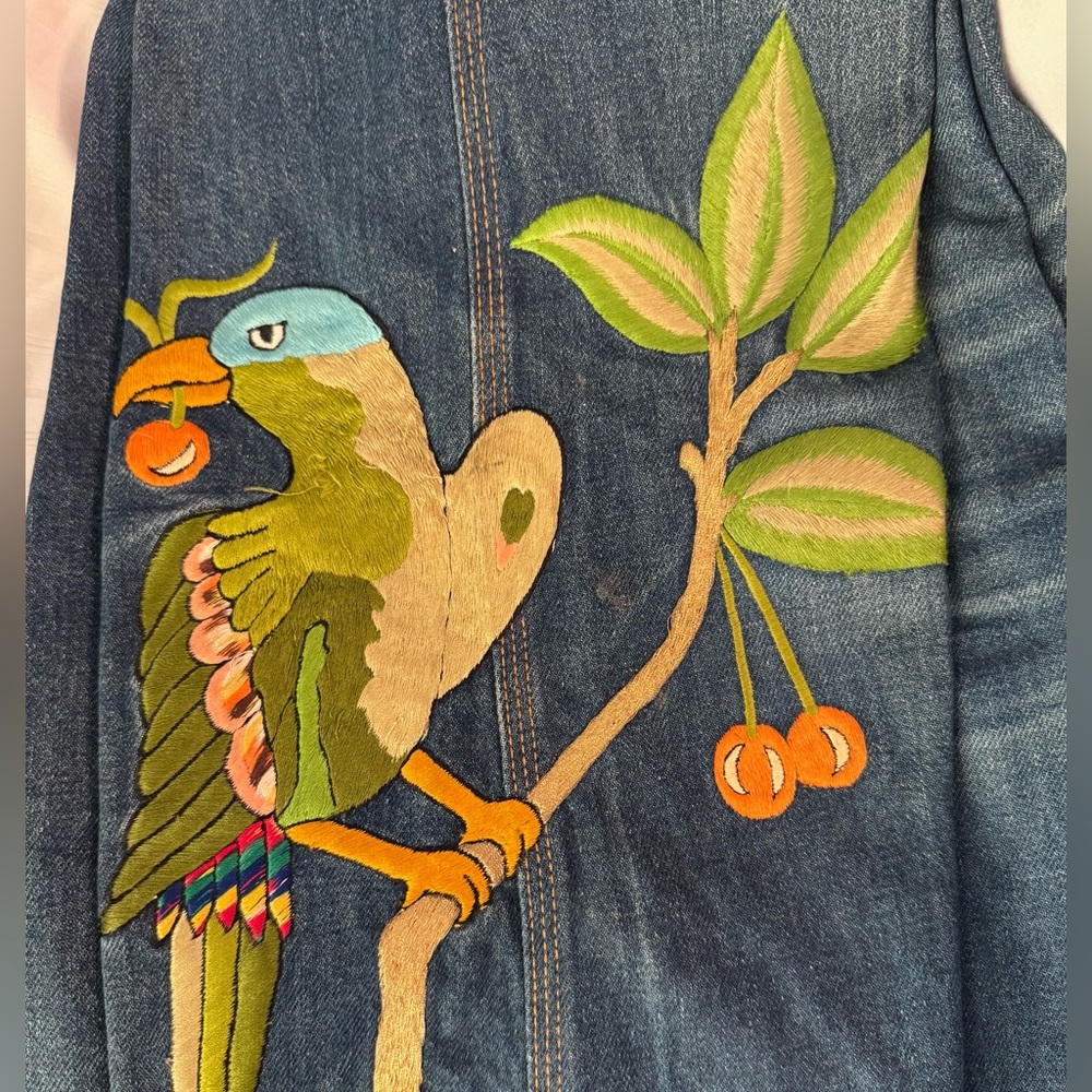 1970’s vintage G Guebelli embroidered jeans